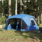 vidaXL - Gezinstent - 10-persoons - waterdicht - snelontgrendeling - blauw
