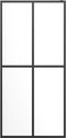 vidaXL - Inloopdouchewand - 118x190 - cm - transparant - gehard - glas