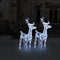 vidaXL - Kerstrendieren - 2 - st - 80 - LED's - acryl - koudwit
