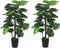 Mica Decorations Monstera Kunstplant - H130 x Ø80 cm - Set van 2