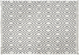 Tapijt DKD Home Decor Zwart Wit (120 x 180 x 1 cm)