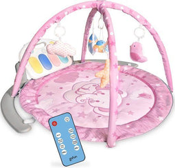 Gofun Babygym - Muzikaal Speelkleed - Activiteitenkleed - Roze - 105 x 52 cm