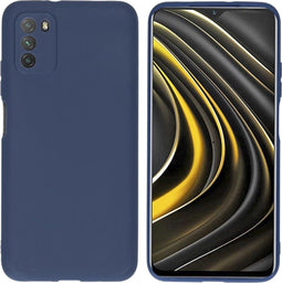 iMoshion Hoesje Geschikt voor Xiaomi Poco M3 Hoesje Siliconen - iMoshion Color Backcover - Donkerblauw
