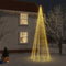 vidaXL - Kerstboom - met - grondpin - 732 - LED's - warmwit - 500 - cm