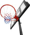 tectake® Basketbalring Dirk - Basketbalpaal met wielen - Verstelbare hoogte 230 - 305 cm - Inclusief bal en pomp