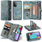 Caseme - vintage 2 in 1 portemonnee hoes - Geschikt voor Samsung Galaxy A52 / A52s - Blauw