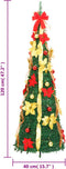 vidaXL - Kunstkerstboom - pop-up - 50 - LED's - 120 - cm - groen