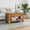 vidaXL - Salontafel - 101x49x52 - cm - bewerkt - hout - artisanaal - eikenkleur
