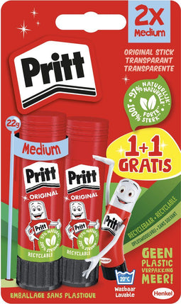 Lijmstift pritt stick original 2x 22gr promo 1+1