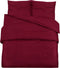 vidaXL - Dekbedovertrekset - lichtgewicht - 140x200 - cm - microvezel - bordeaux