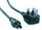 UK geaard netsnoer (C5), 1 meter vk england stroomkabel stekkerkabel incl. zekering