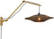 GOOD&MOJO Wandlamp Bali - Bamboe/Zwart - 105x60x55cm - Binnen Scandinavisch,Bohemian