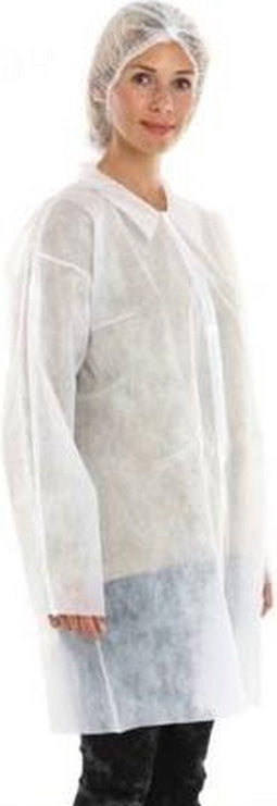 CMT - Bezoekersjas cmt m non-woven drukknopen 104cm wt