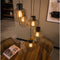 Hanglamp Avici getrapt metal 5 lampen - Charcoal