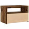 vidaXL - Nachtkastje - met - LED - 60x35x40 - cm - bewerkt - hout - oud - hout