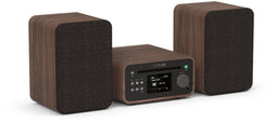 Pure Classic Stereo Mini - Microstereosysteem - DAB+/FM-radio Bluetooth CD-speler - Koffiebruin/Walnoot