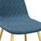 vidaXL - Eetkamerstoelen - 2 - st - fluweel - blauw