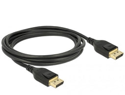 Delock 85661 - DisplayPort kabel 1.4 - 8K gecertificeerd 300 cm - Zwart