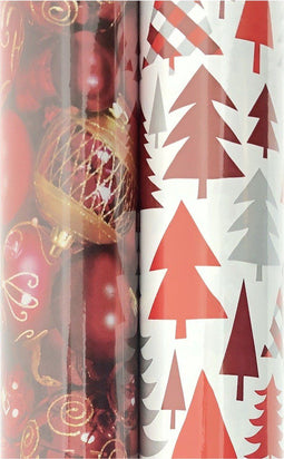 Benza Kerstmis cadeaupapier - assortiment inpakpapier - 6 meter x 70 cm - multikleur
