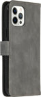 iMoshion Hoesje Geschikt voor iPhone 12 Pro Max Hoesje Met Pasjeshouder - iMoshion Luxe Bookcase - Grijs
