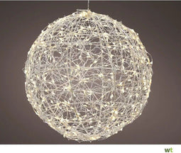 Frame light micro LED buiten dia. 58 cm zilver/warm wit Lumineo