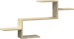 vidaXL - Wandschap - 104x15x49 - cm - bewerkt - hout - sonoma - eikenkleurig