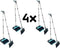 Synx Tools Stoffer en Blik met lange steel 121 cm - 4 Stuks - Veger en blik met lange steel - Stoffer & Blik Met Schoonmaaktanden - Verstelbaar tot 121 cm