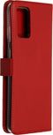 Selencia Galaxy S20 Plus - Echt Lederen Bookcase - 3 Pashouders - Rood