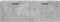 vidaXL - Wandkast - 100x36,5x35 - cm - bewerkt - hout - betongrijs