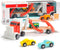 Houten Transporter met Auto's