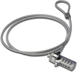 Ewent EW1242 - Laptopslot - 1.5m staalkabel met 2 sleutels (2 stuks)