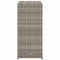 vidaXL - Tuinkast - 105x55x113 cm - PE-rattan - grijs