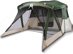 vidaXL - Tent - met - luifel - 4-persoons - waterdicht - groen