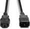 Lindy 30321 - Stroom Aansluitkabel - C14 male naar C13 female 1 m - Zwart