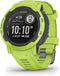 Garmin Instinct 2 45 mm groen met een groene siliconen polsband