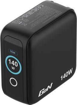 Verbatim Mini GaN Charger - Oplader 140W - 1x USB type-A 3x USB type-C - Zwart