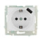 Plug-in base Solera erp60usb USB Europees 250 V 16 A Ingebed, ingebouwd