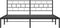 vidaXL - Bedframe - met - hoofdbord - metaal - zwart - 193x203 - cm