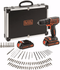 BLACK+DECKER BDCDC18 - Accu schroef-/boormachine - 2x 18V Lithium-Ion accu's + 80 accessoires