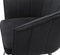 Furnicher - BEN Draaibare Eetkamerstoel - Fluwelen bekleding - Modern design - Stalen frame - Zwart fluweel - Zwarte poten