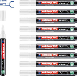 edding 790 - lakmarker - ronde punt 2-3 mm - wit (10 stuks)