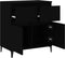 vidaXL - Dressoir - 60x35x70 - cm - bewerkt - hout - zwart