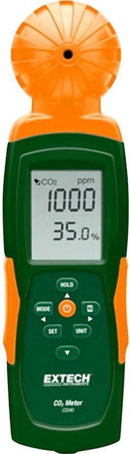Extech CO240 Kooldioxidemeter 0 - 9999 ppm Met temperatuurmeting, Met USB-interface, Met datalogger