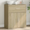vidaXL - Dressoir - 60x31x70 - cm - bewerkt - hout - sonoma - eikenkleurig