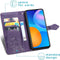 iMoshion Hoesje Geschikt voor Huawei P Smart (2021) Hoesje Met Pasjeshouder - iMoshion Mandala Bookcase - Paars
