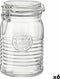 Voedselopslagcontainer Bormioli Rocco Officina Transparant Glas (6 Stuks) (1,15 L)