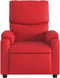Fauteuil verstelbaar kunstleer rood