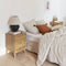 sweeek - Nachtkastje, houtdecor, twee laden - dune