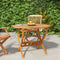 vidaXL - Tuintafel - inklapbaar - 90x75 - cm - massief - acaciahout