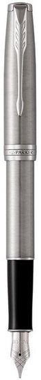 Parker Sonnet - Vulpen - Roestvrij staal met palladium rand - Medium penpunt